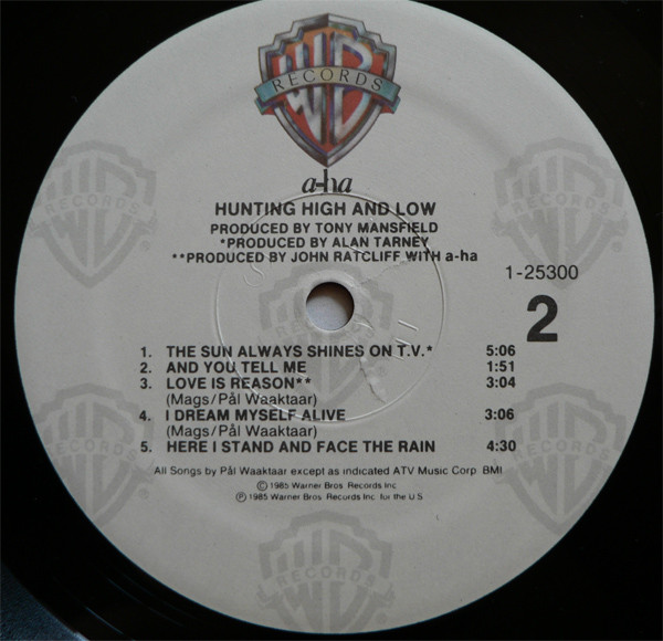 a-ha - Hunting High And Low | Warner Bros. Records (1-25300) - 4 a-ha - Hunting High And Low | Warner Bros. Records (1-25300) - 4