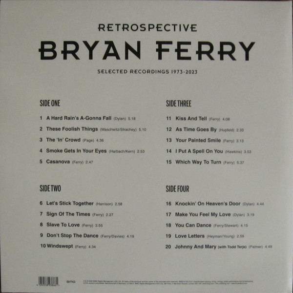 Bryan Ferry - Retrospective (Selected Recordings 1973-2023) | BMG (BMGCAT831DLP) - 4