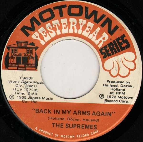 The Supremes - Stop! In The Name Of Love / Back In My Arms Again (7") [Vinyl] | Motown (Y 430F) - 2