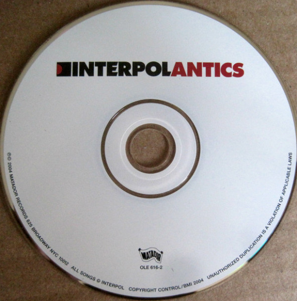 Interpol - Antics | Matador (OLE 616-2) - 3 Interpol - Antics | Matador (OLE 616-2) - 3