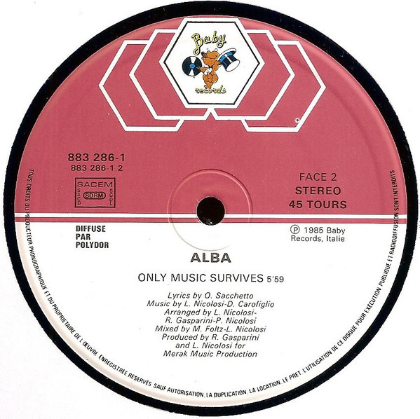 Alba - Only Music Survives | Baby Records (883 286-1) - 4