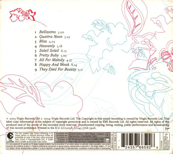 Ilya - They Died For Beauty | Virgin (07243 5766 5926) - 2