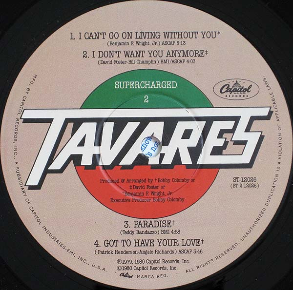 Tavares - Supercharged | Capitol Records (ST-12026) - 3