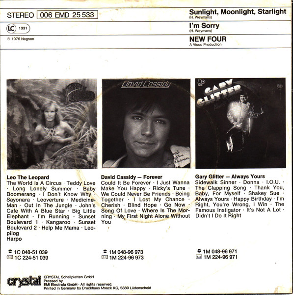 New Four - Sunlight, Moonlight, Starlight | Emidisc (006 EMD-25 533) - 2