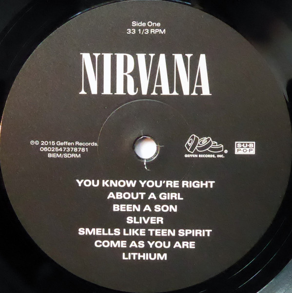 Nirvana - Nirvana | DGC (0602547378781) - 3