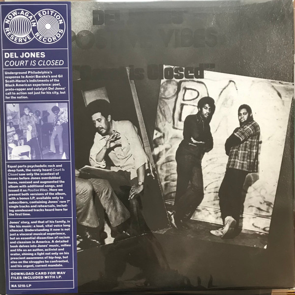Del Jones / Del Jones' Positive Vibes - Court Is Closed | Now-Again Records (NA 5218) - main Del Jones / Del Jones' Positive Vibes - Court Is Closed | Now-Again Records (NA 5218) - main
