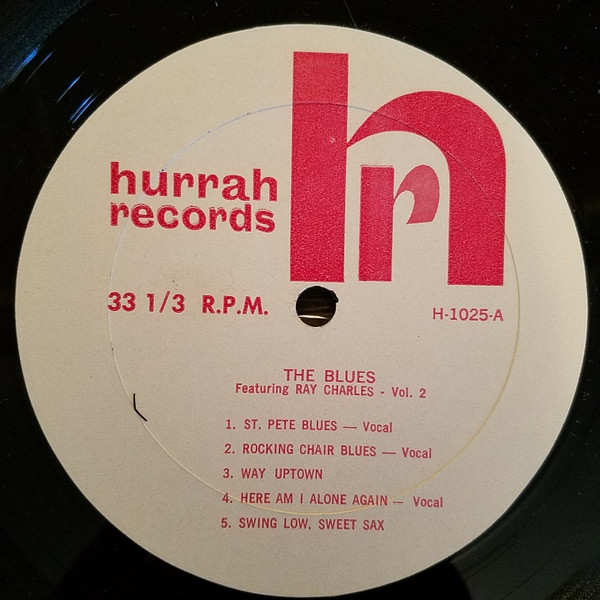 Ray Charles - The Blues Featuring Ray Charles Vol.2 | Hurrah Records (H-1025) - 3