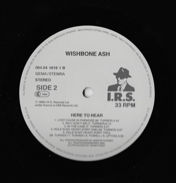 Wishbone Ash - Here To Hear | I.R.S. Records (064 24 1019 1) - 3