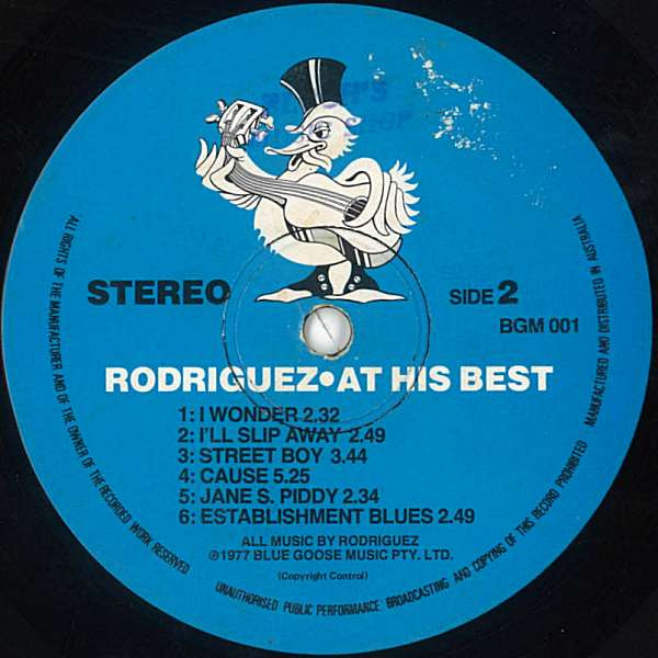 Sixto Rodriguez - At His Best | Blue Goose Music (BGM 001) - 4 Sixto Rodriguez - At His Best | Blue Goose Music (BGM 001) - 4