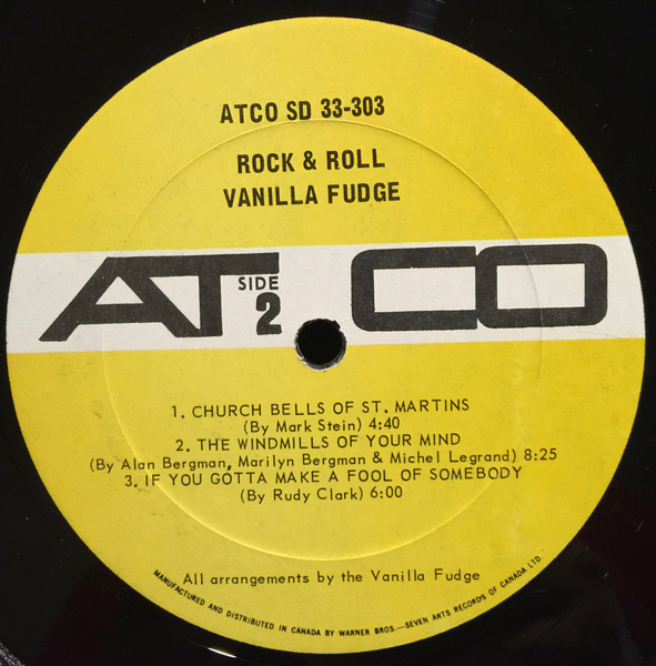 Vanilla Fudge - Rock & Roll [Vinyl] | ATCO Records (SD 33-303) - 4