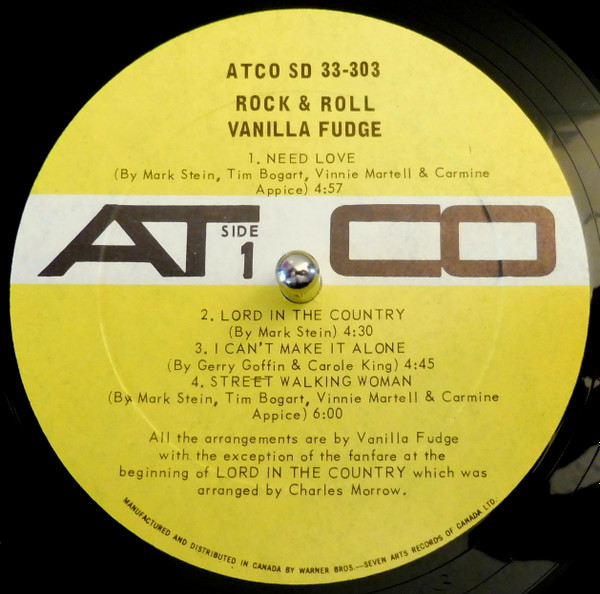 Vanilla Fudge - Rock & Roll [Vinyl] | ATCO Records (SD 33-303) - 3