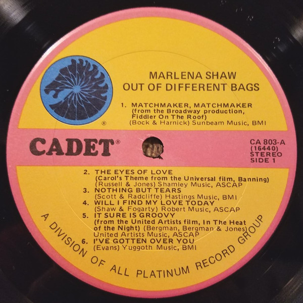 Marlena Shaw - Out Of Different Bags | Cadet (LPS 803) - 3 Marlena Shaw - Out Of Different Bags | Cadet (LPS 803) - 3