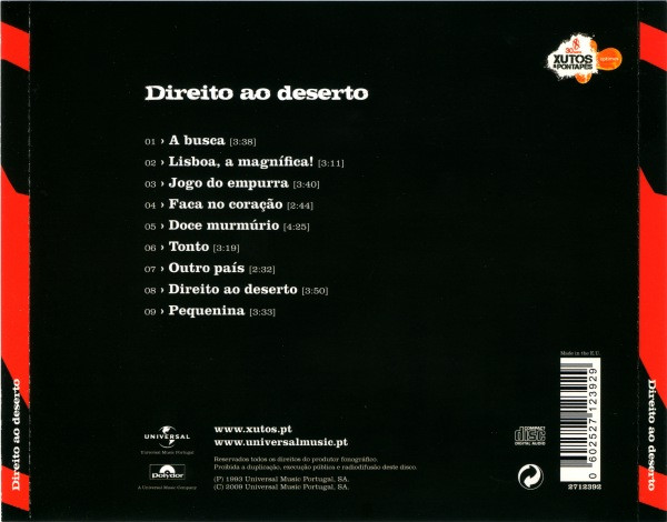 Xutos & Pontapés - Direito Ao Deserto | Universal Music Portugal (2712392) - 2