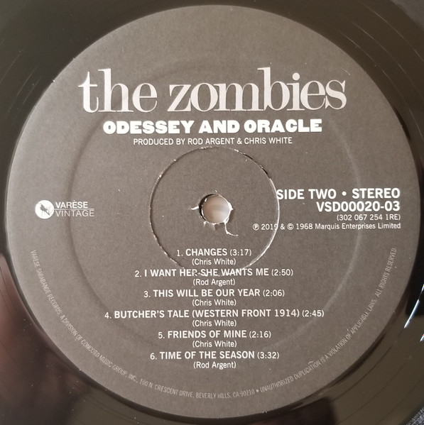 The Zombies - Odessey And Oracle | Varèse Vintage (VSD00020-03) - 4