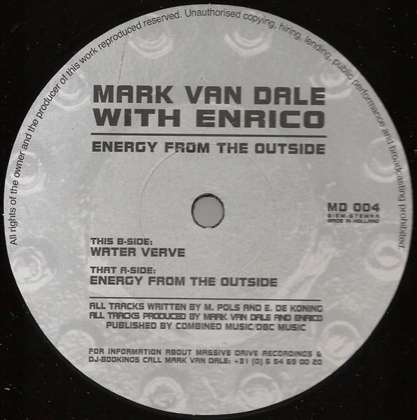 Mark Van Dale With Enrico - Energy From The Outside | Massive Drive Recordings (MD 004) - 4