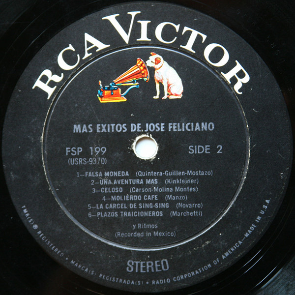 José Feliciano - Más Éxitos De José Feliciano | RCA Victor International (FSP-199) - 4