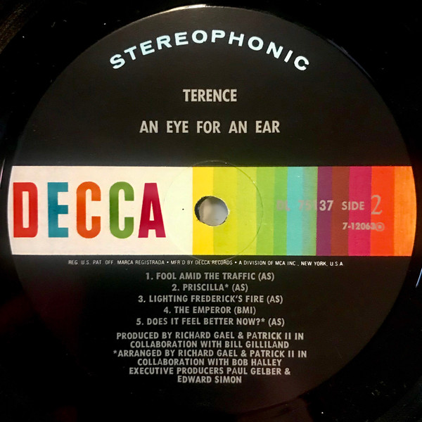 Terence - An Eye For An Ear LP | Decca (DL 75137) - 4