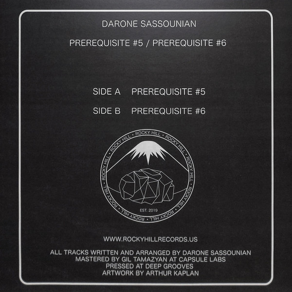 Darone Sassounian - Prerequisite #5 / Prerequisite #6 | Rocky Hill (RHR003) - 2