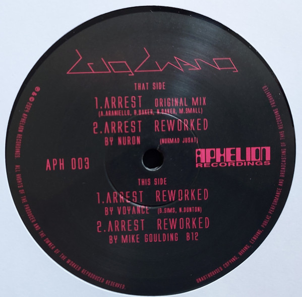 Zugzwang - Arrest | Aphelion Recordings (APH 003) - 3 Zugzwang - Arrest | Aphelion Recordings (APH 003) - 3