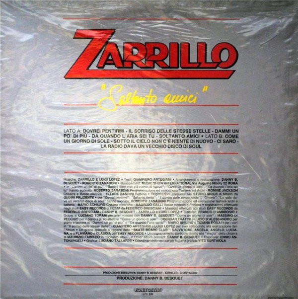 Michele Zarrillo - Soltanto Amici | Fonit Cetra (LPX 196)