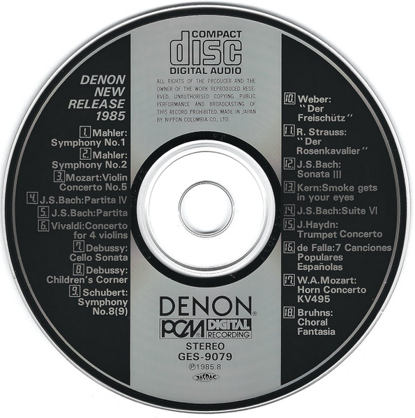 Various - New Releases Classical Sampler 1985 / 1986 | Denon (GES-9079) - 3