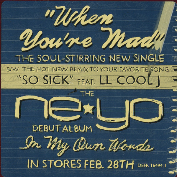 Ne-Yo - When You're Mad | Def Jam Recordings (DEFR 16494-1) - 4 Ne-Yo - When You're Mad | Def Jam Recordings (DEFR 16494-1) - 4
