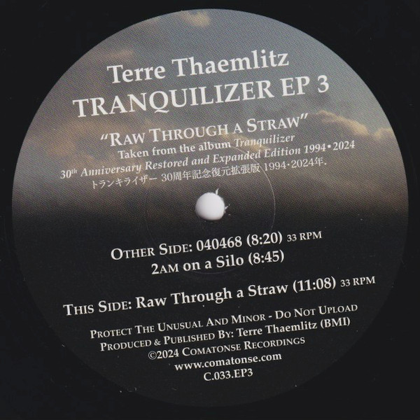 Terre Thaemlitz - Tranquilizer EP 3 | Comatonse Recordings (C.033.EP3) - 3 Terre Thaemlitz - Tranquilizer EP 3 | Comatonse Recordings (C.033.EP3) - 3
