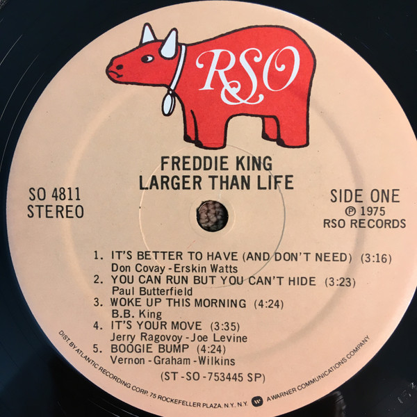 Freddie King - Larger Than Life | RSO (SO 4811) - 3 Freddie King - Larger Than Life | RSO (SO 4811) - 3