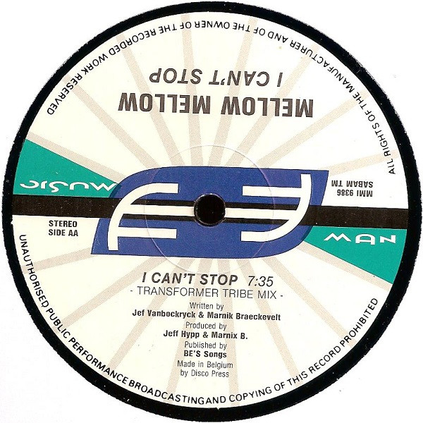 Mellow Mellow - I Can't Stop | Music Man Records (MMI 9386) - 3 Mellow Mellow - I Can't Stop | Music Man Records (MMI 9386) - 3