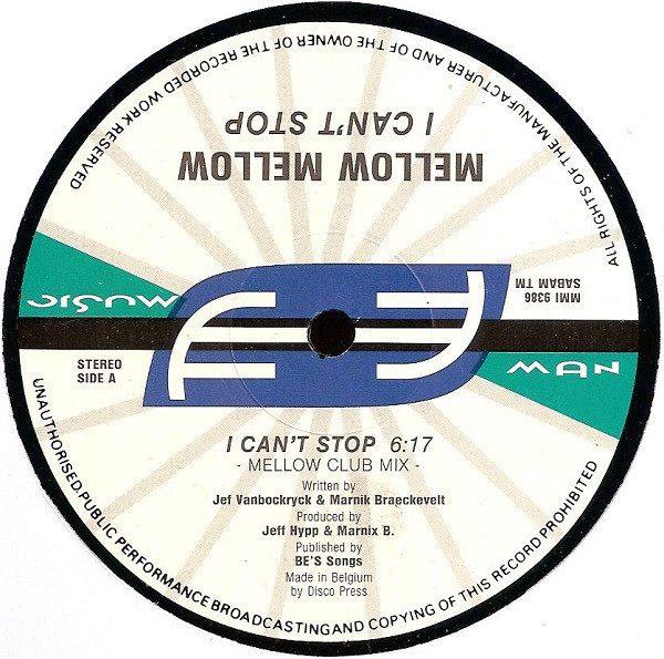 Mellow Mellow - I Can't Stop | Music Man Records (MMI 9386) - 2 Mellow Mellow - I Can't Stop | Music Man Records (MMI 9386) - 2