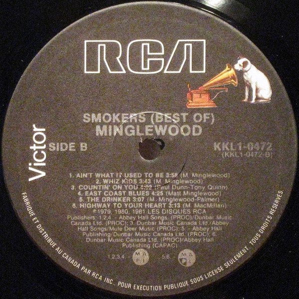 Minglewood Band - Best Of Minglewood - Smokers | RCA (KKL1-0472) - 4