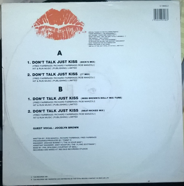 Right Said Fred - Don't Talk Just Kiss | Tug Records (12 SNOG 2) - 2 Right Said Fred - Don't Talk Just Kiss | Tug Records (12 SNOG 2) - 2