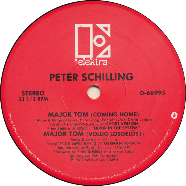 Peter Schilling - Major Tom (Coming Home) | Elektra (0-66995) - 3 Peter Schilling - Major Tom (Coming Home) | Elektra (0-66995) - 3