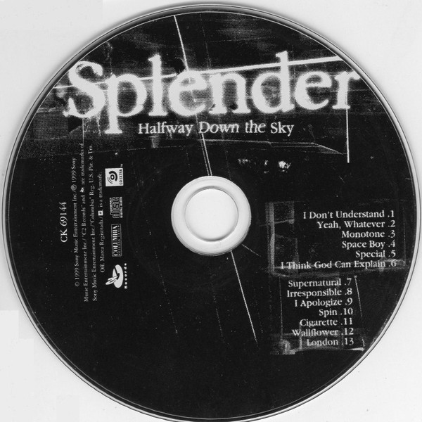 Splender - Halfway Down The Sky | C2Records (CK 69144, 69144) - 2