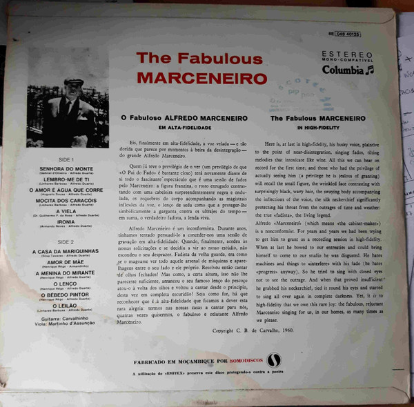 Alfredo Marceneiro - The Fabulous Marceneiro | Columbia (8E 048 40125) - 2