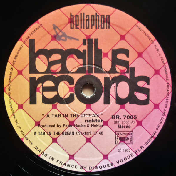 Nektar - A Tab In The Ocean | Bacillus Records (BR. 7005) - 4 Nektar - A Tab In The Ocean | Bacillus Records (BR. 7005) - 4