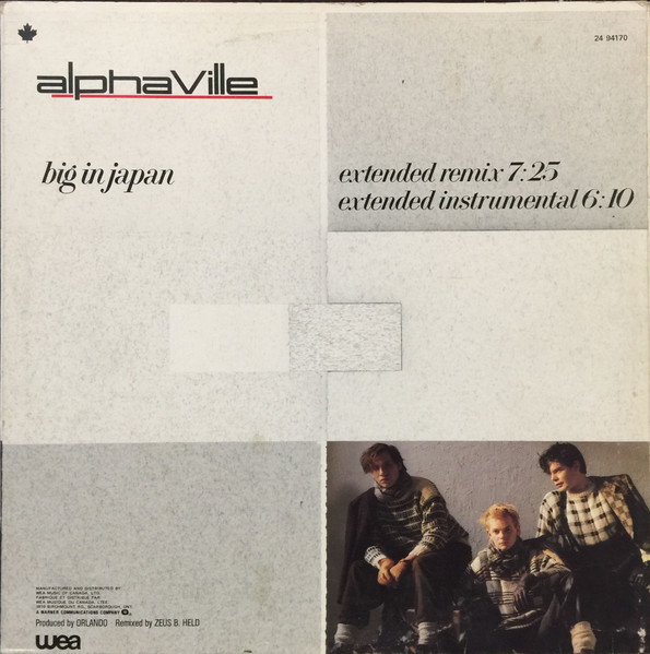 Alphaville - Big In Japan | WEA (24 94170) - main
