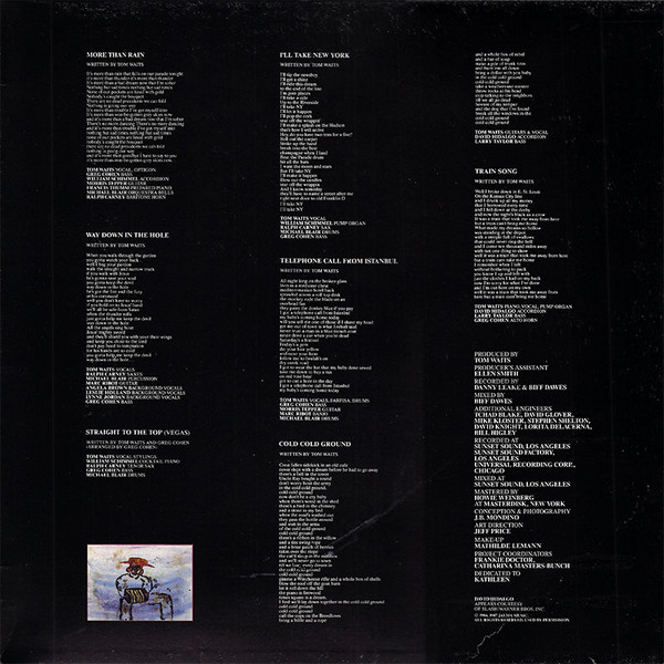 Tom Waits - Frank's Wild Years | Island Records (ITW3) - 3 Tom Waits - Frank's Wild Years | Island Records (ITW3) - 3