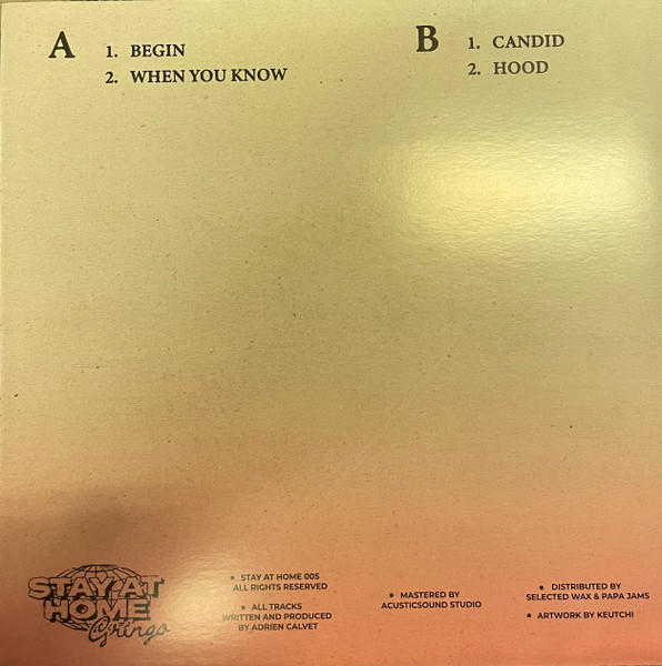 Adrien Calvet - Stay At Home Gringo | Stay At Home (SAH005) - 2 Adrien Calvet - Stay At Home Gringo | Stay At Home (SAH005) - 2