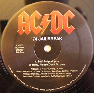 AC/DC - '74 Jailbreak | Columbia (E 80200) - 4 AC/DC - '74 Jailbreak | Columbia (E 80200) - 4