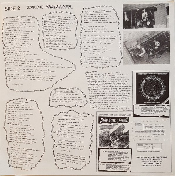 Impulse Manslaughter - He Who Laughs Last... Laughs Alone | Nuclear Blast (NB 003) - 4