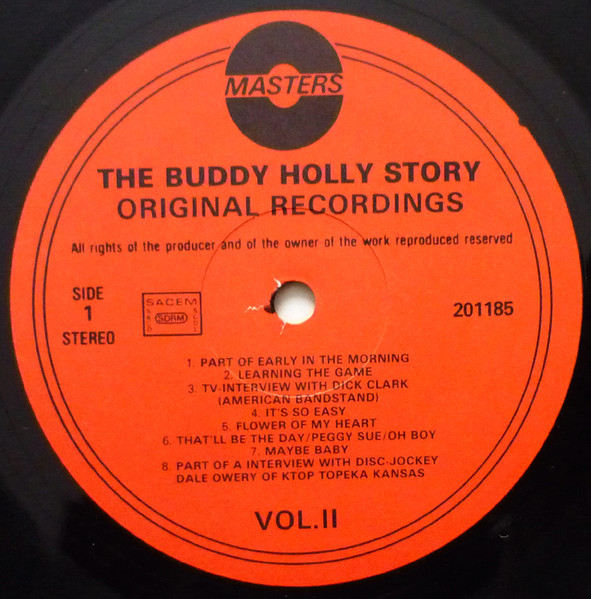Buddy Holly - The Buddy Holly Story (Original Recordings) Vol. II | Masters (MA 201185) - 4 Buddy Holly - The Buddy Holly Story (Original Recordings) Vol. II | Masters (MA 201185) - 4