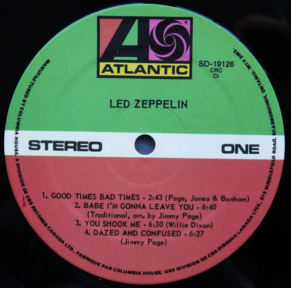 Led Zeppelin - Led Zeppelin [Vinyl] | Atlantic (SD-19126) - 3