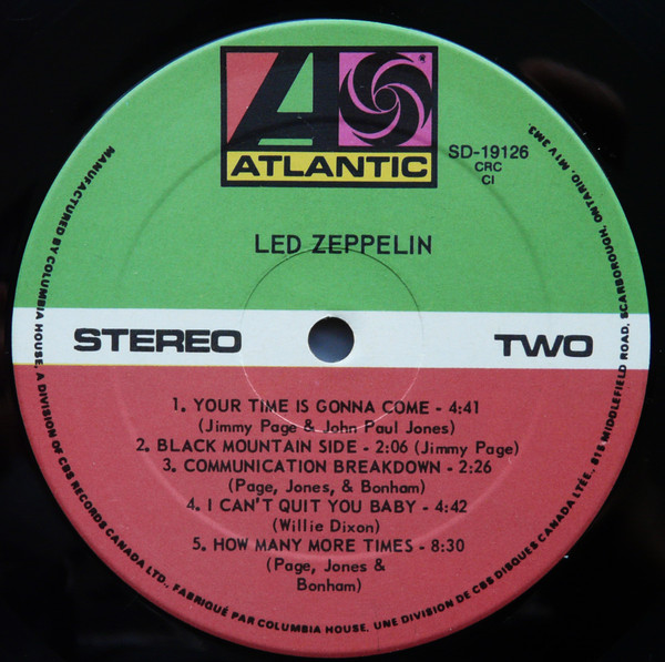 Led Zeppelin - Led Zeppelin [Vinyl] | Atlantic (SD-19126) - 4