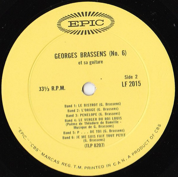 Georges Brassens - N° 6 | Epic (LF 2015) - 4