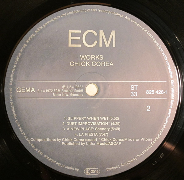 Chick Corea - Works | ECM Records (825 426-1) - 4 Chick Corea - Works | ECM Records (825 426-1) - 4