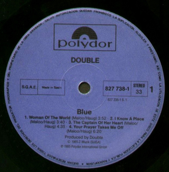 Double - Blue | Polydor (827 738-1) - 3