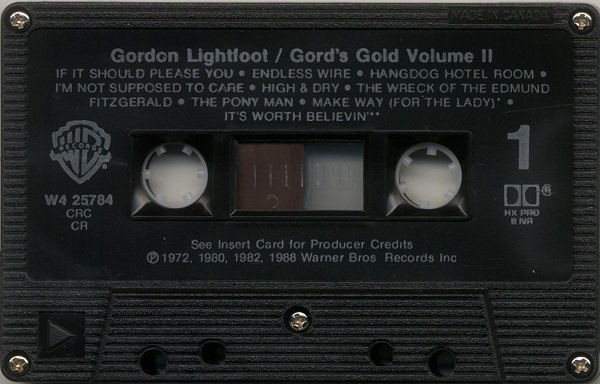Gordon Lightfoot - Gord's Gold Volume II | Warner Bros. Records (W4-25784) - 3 Gordon Lightfoot - Gord's Gold Volume II | Warner Bros. Records (W4-25784) - 3