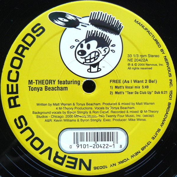 M-Theory Featuring Tanya Beecham - Free (As I Want 2 Be!) | Nervous Records (NE 20422) - main