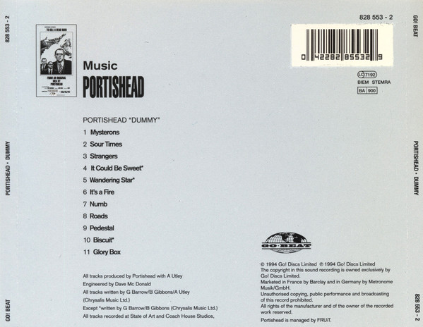Portishead - Dummy | Go! Beat (828 553 - 2) - main